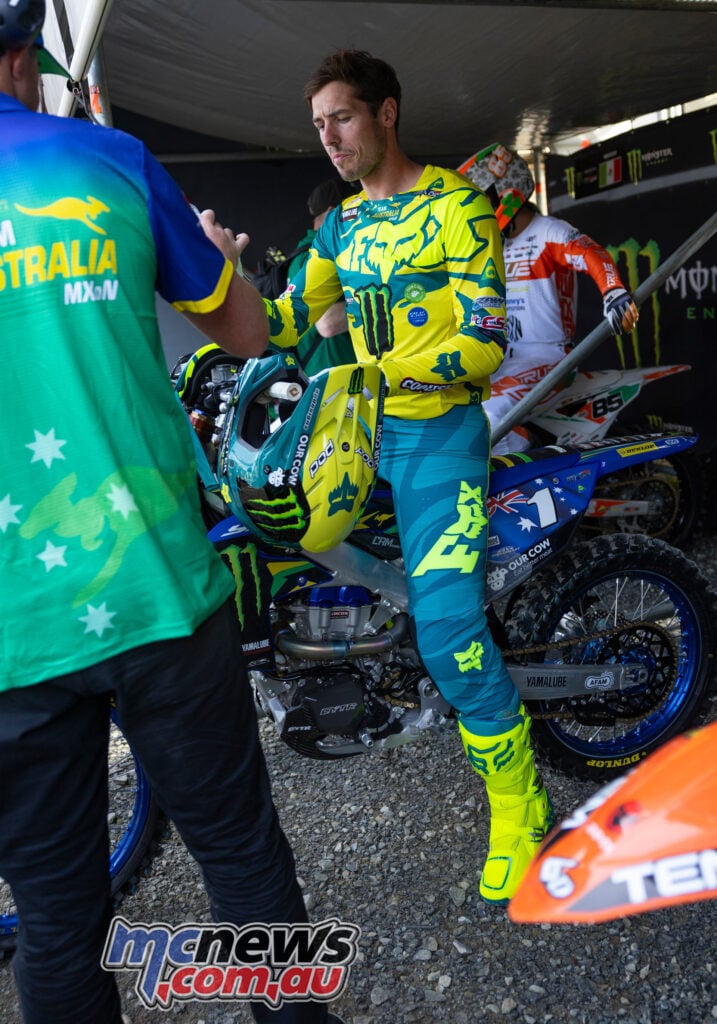 Australian Jed Beaton at the 2026 Motocross of Nations in Ernée