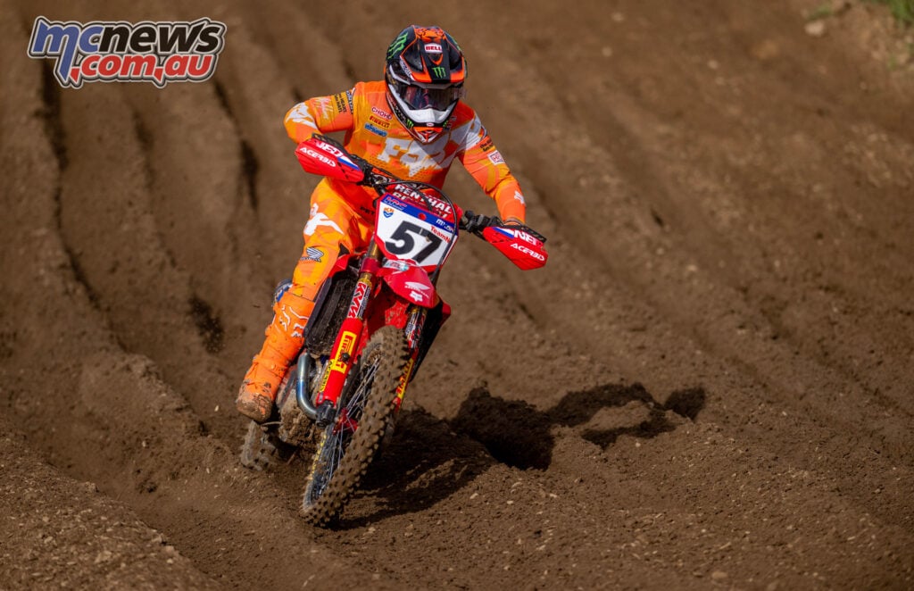 Jeffrey Herlings racing his Honda to victory at the 2026 Motocross of Nations