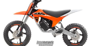 2027 KTM SX-E 2.12 adds a taller stepping stone for young riders