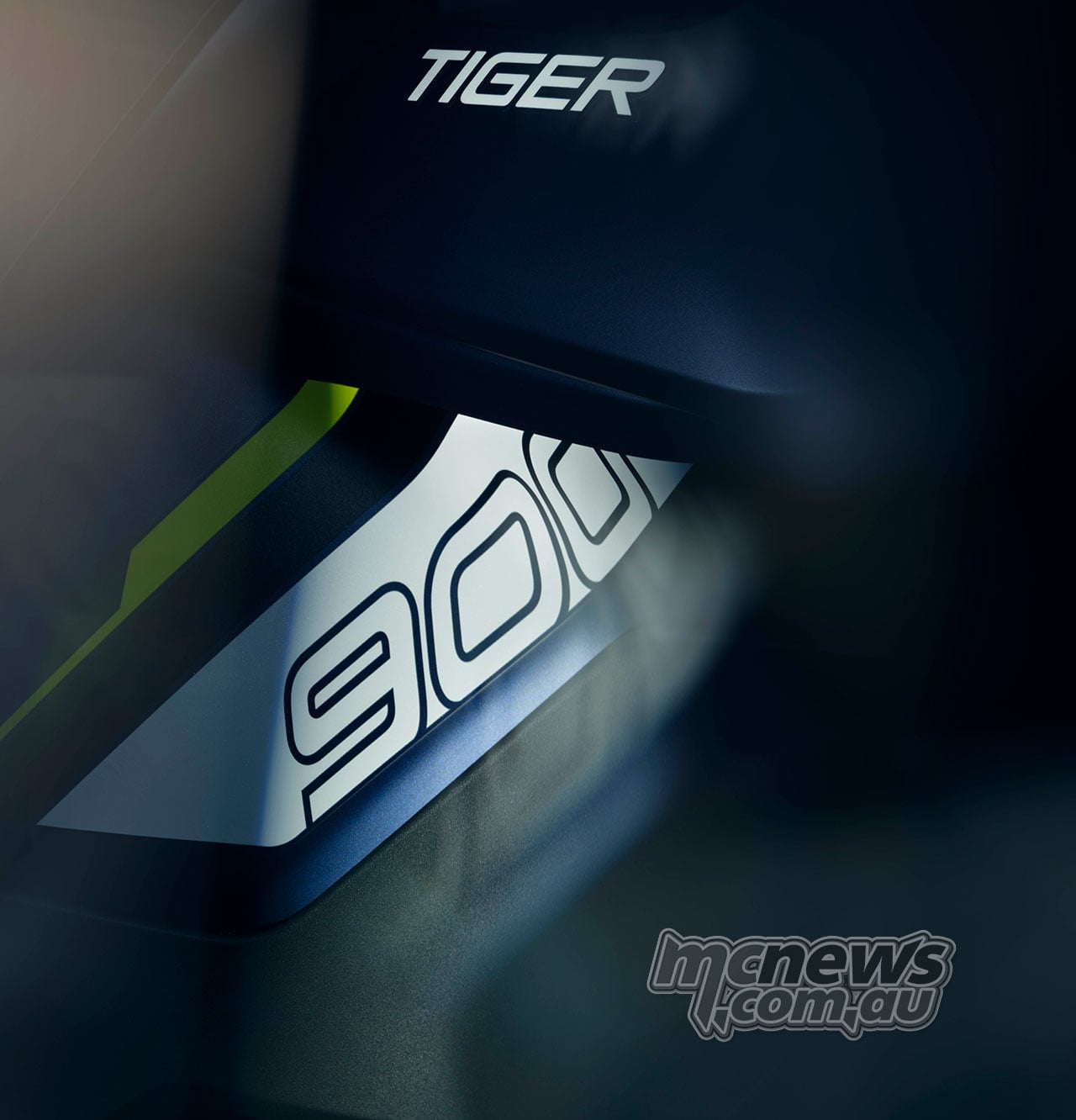 Tiger and 900 graphics on the bodywork of the 2027 Triumph Tiger 900 Rally Pro