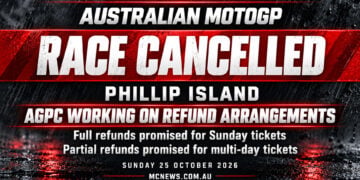 Australian MotoGP cancelled as weather denies Phillip Island its farewell race