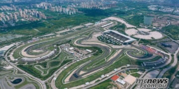 Aerial view of Shanghai International Circuit in China, venue for the 2027 WorldSBK season finale.