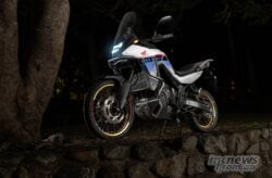Easily managed seat height and slim between the knees Honda XL750 Transalp Review