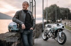 You can buy the bike, the matching jacket and helmet but you are still not going to be as cool as this bloke...