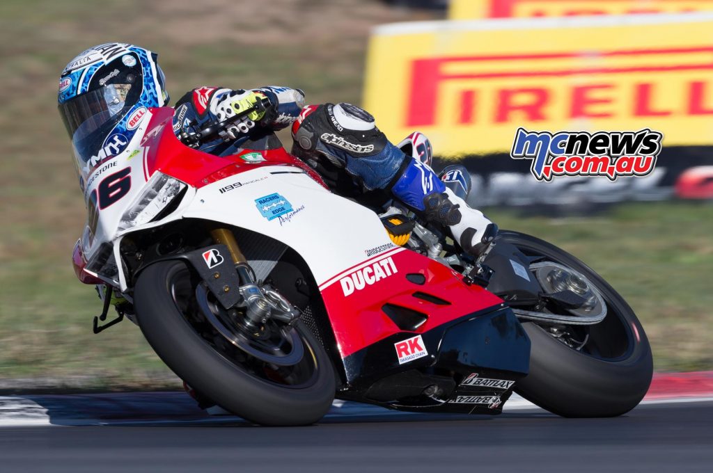 Josh Hook rode the Ducati at the second and third rounds of the season and scored good points at both venues - Image by TBG