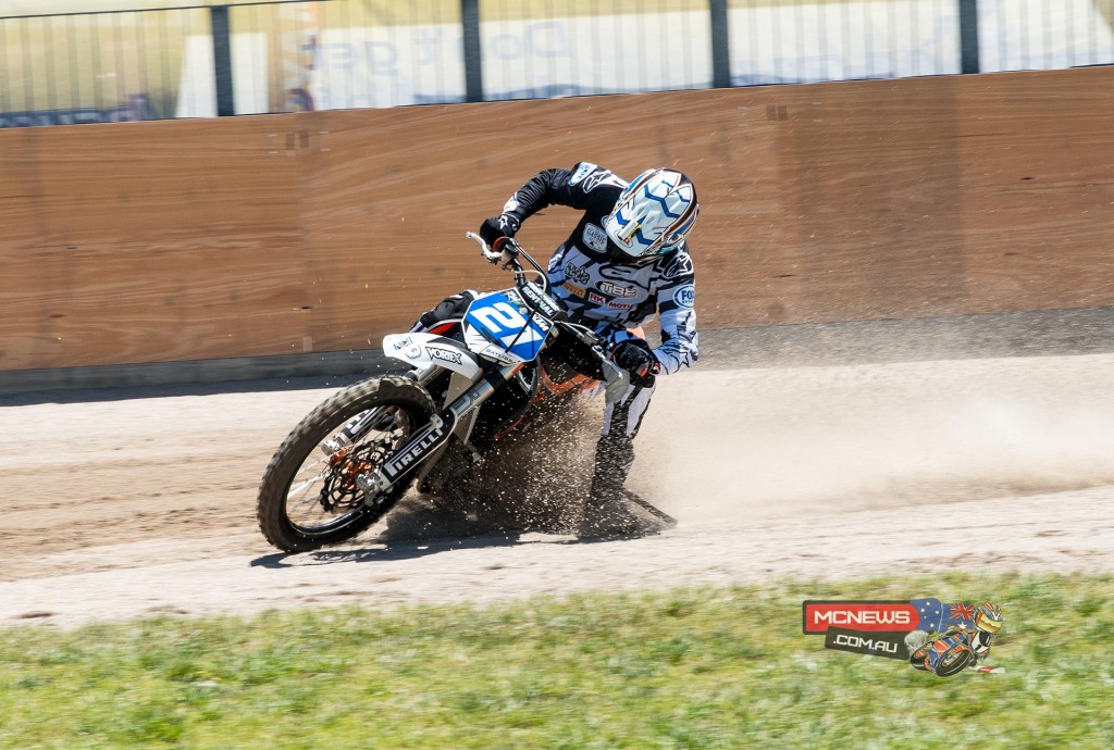 Troy Bayliss in action at Moto Expo Melbourne