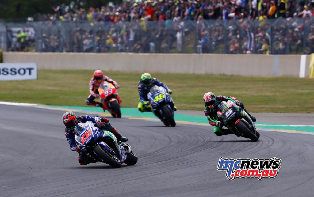 Vinales leads Zarco, Rossi and Marquez at Le Mans